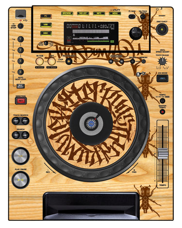 Pioneer DJ CDJ 850 Skin Thudrumble Wood